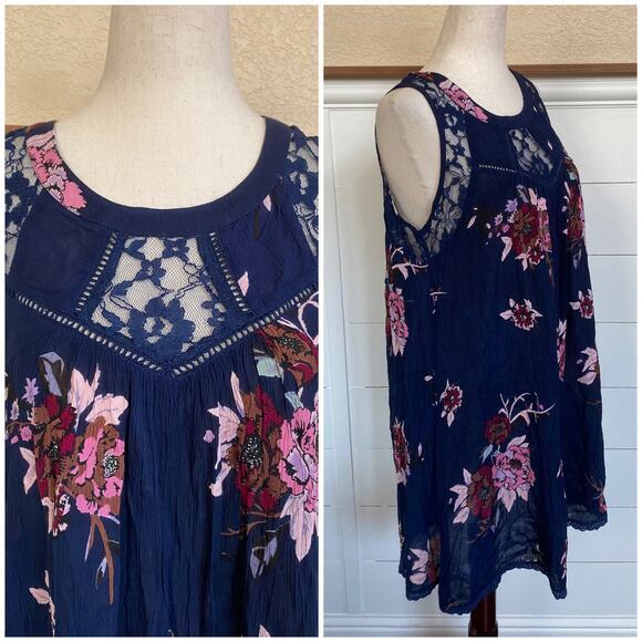 Patrons of Peace Lace Boho Floral Sleeveless Dress - S NWT‎ - Picture 4 of 9